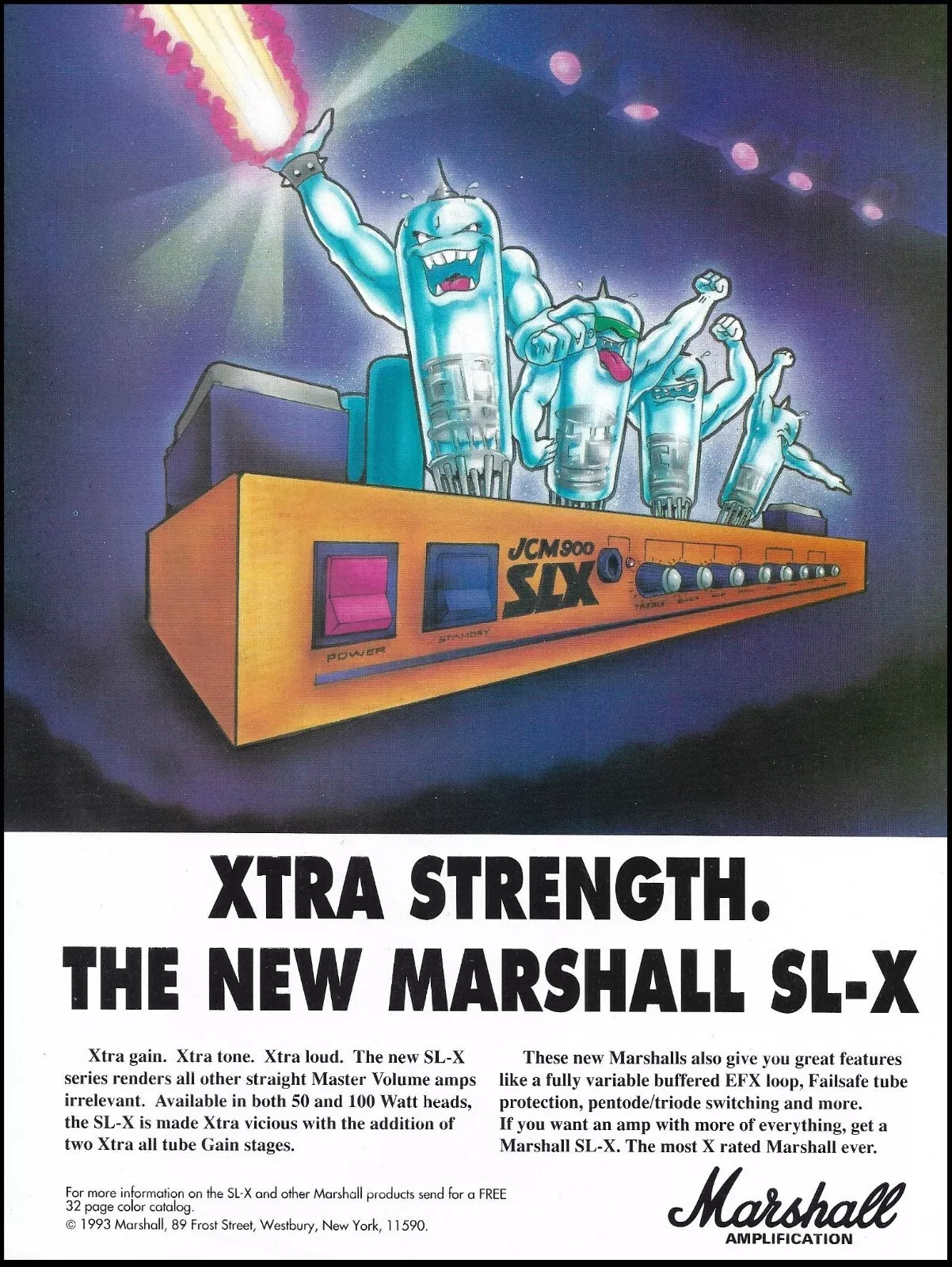Original 1993 Marshall SL-X advertisement
